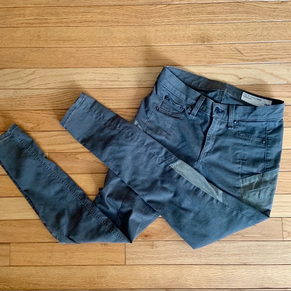 Rag & Bone Halifax Skinny Legging Army Green 25 - Picture 5 of 10